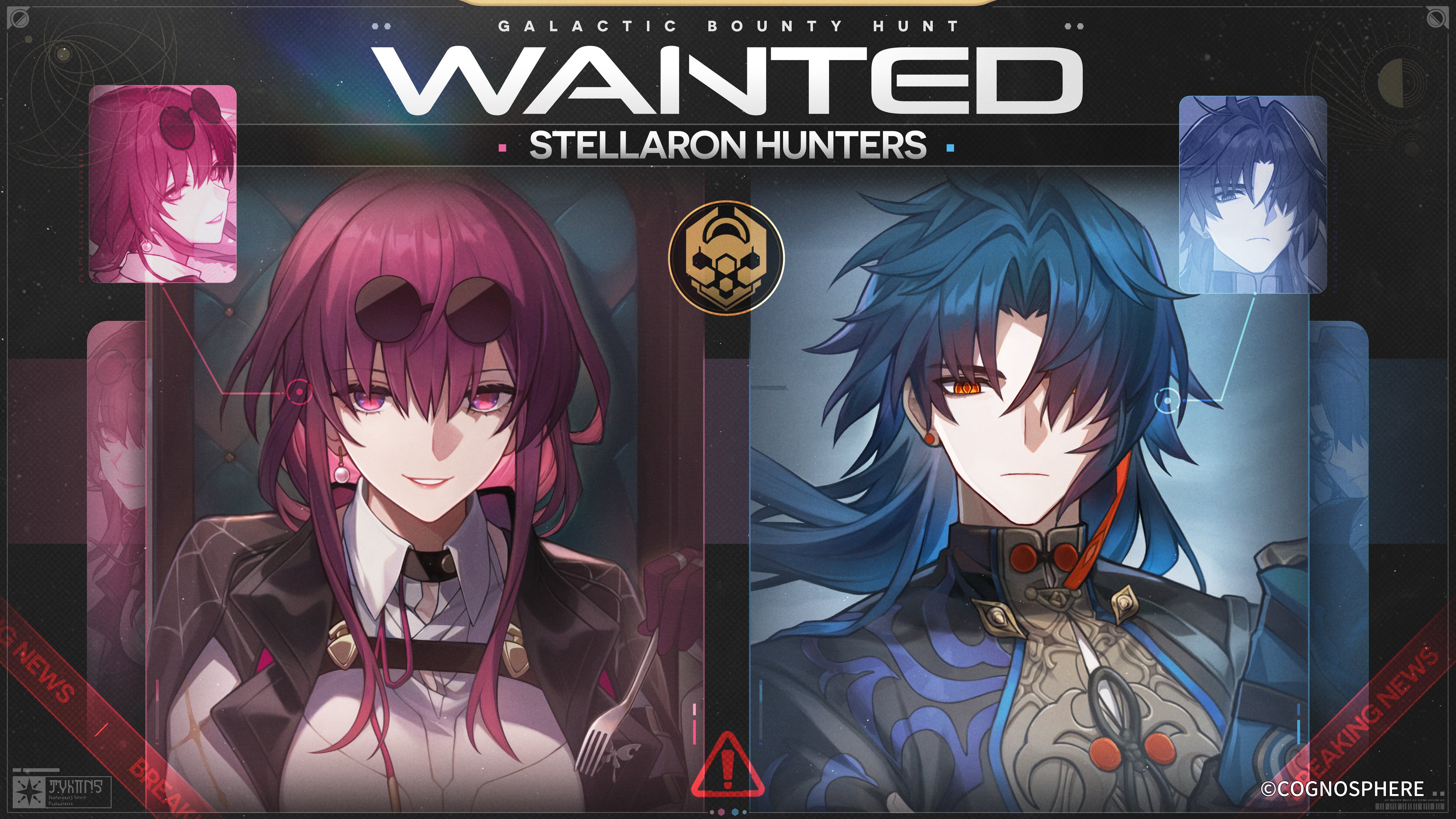 Kafka y Blade, miembros de los Cazadores de Estelaron