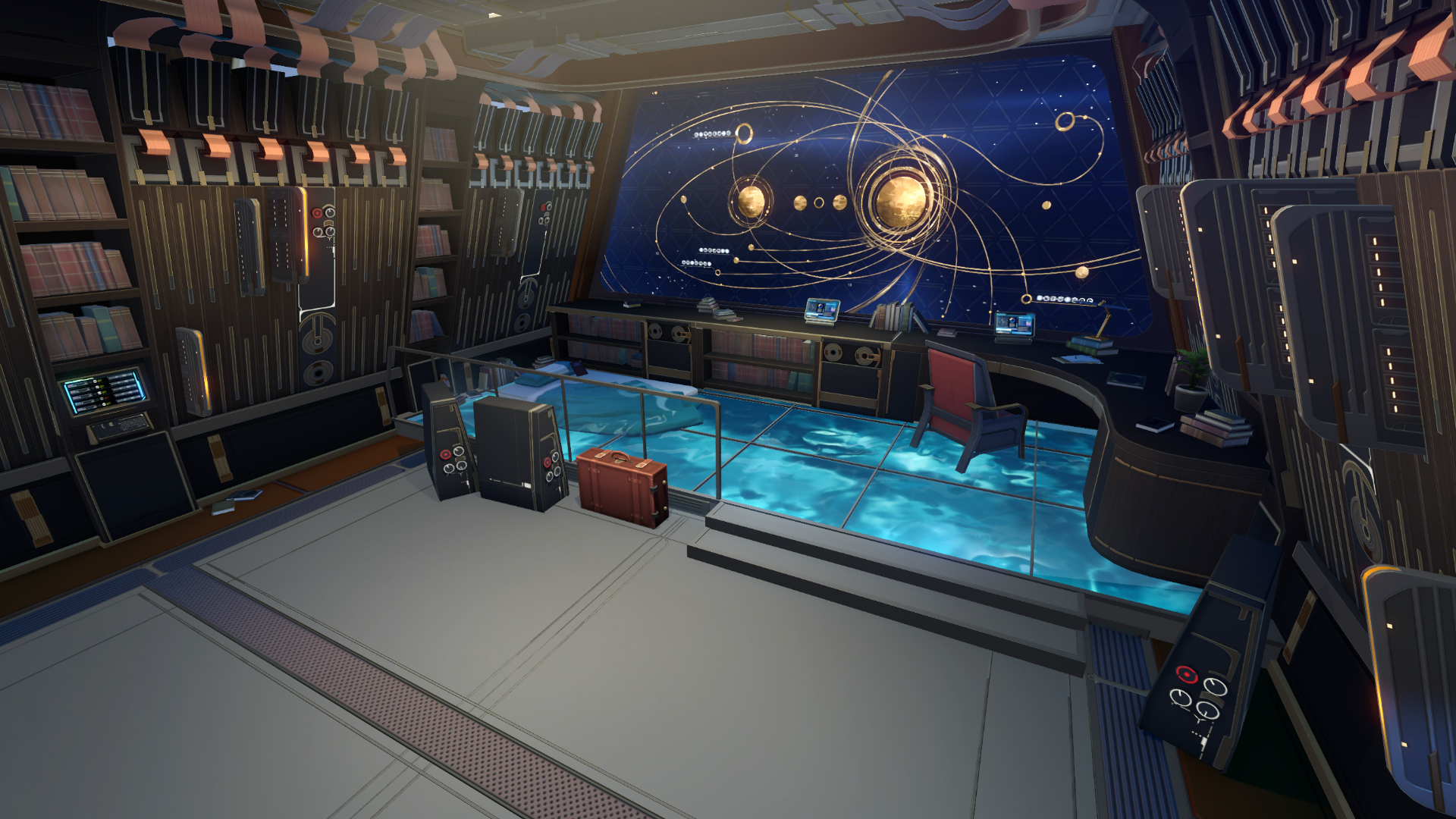 Habitación de Dan Heng, dentro del vagón de pasajeros