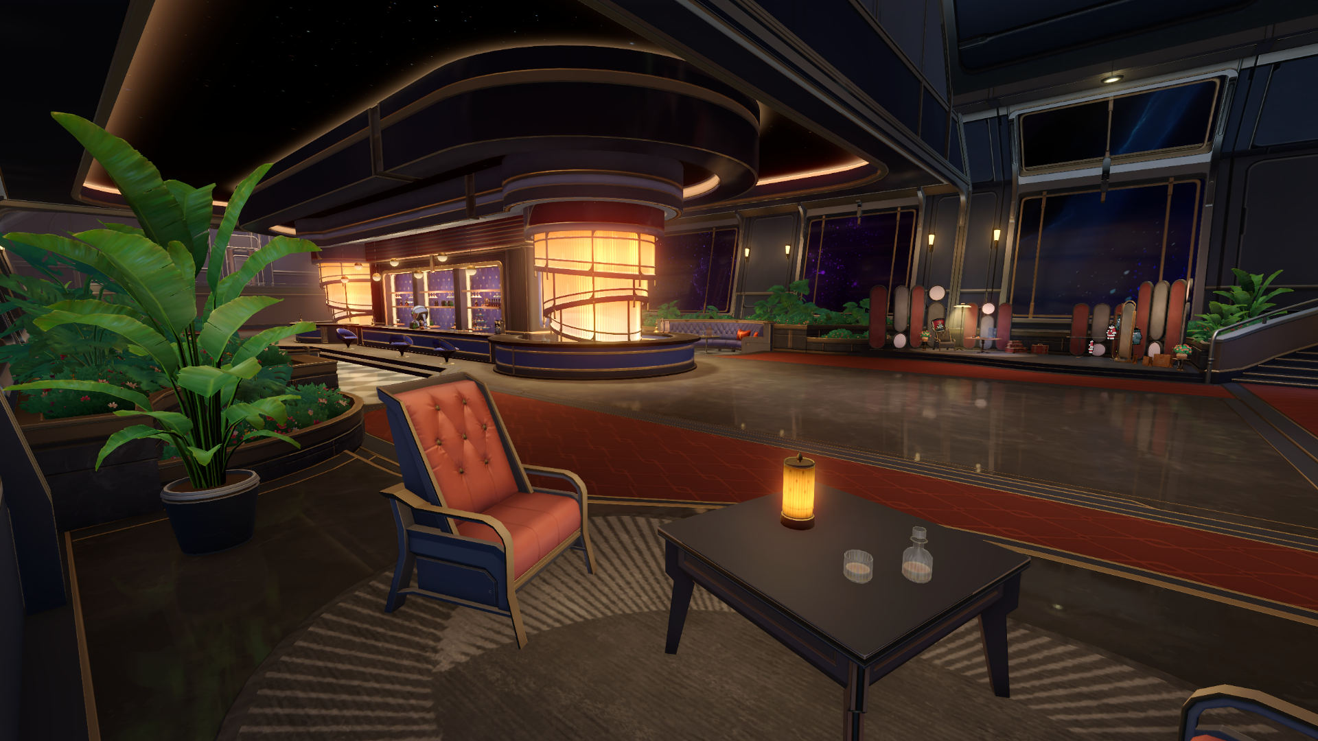 Vagón de fiestas del Expreso Astral